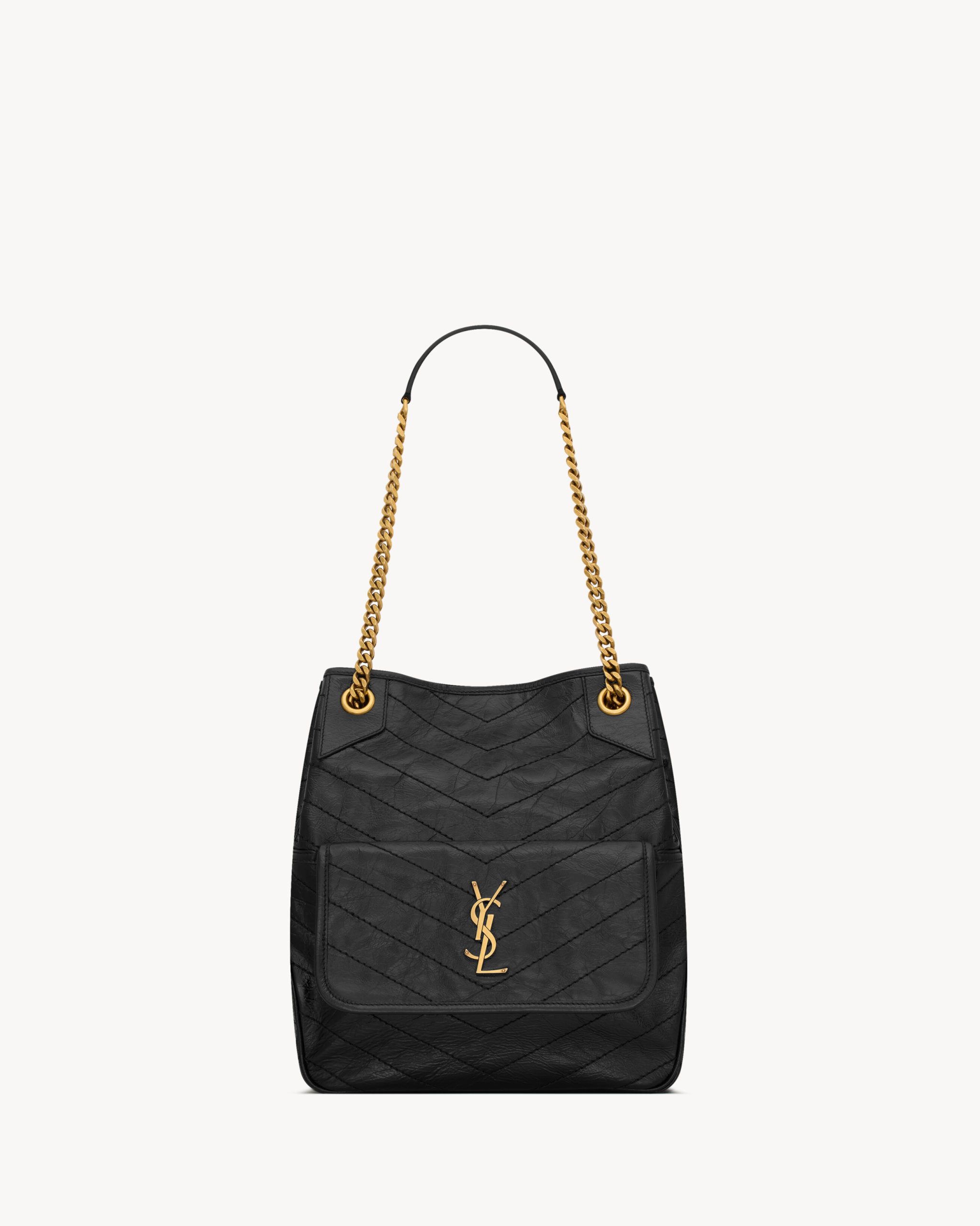 YSL NIKI small shopping in vintage leather - Image 1
